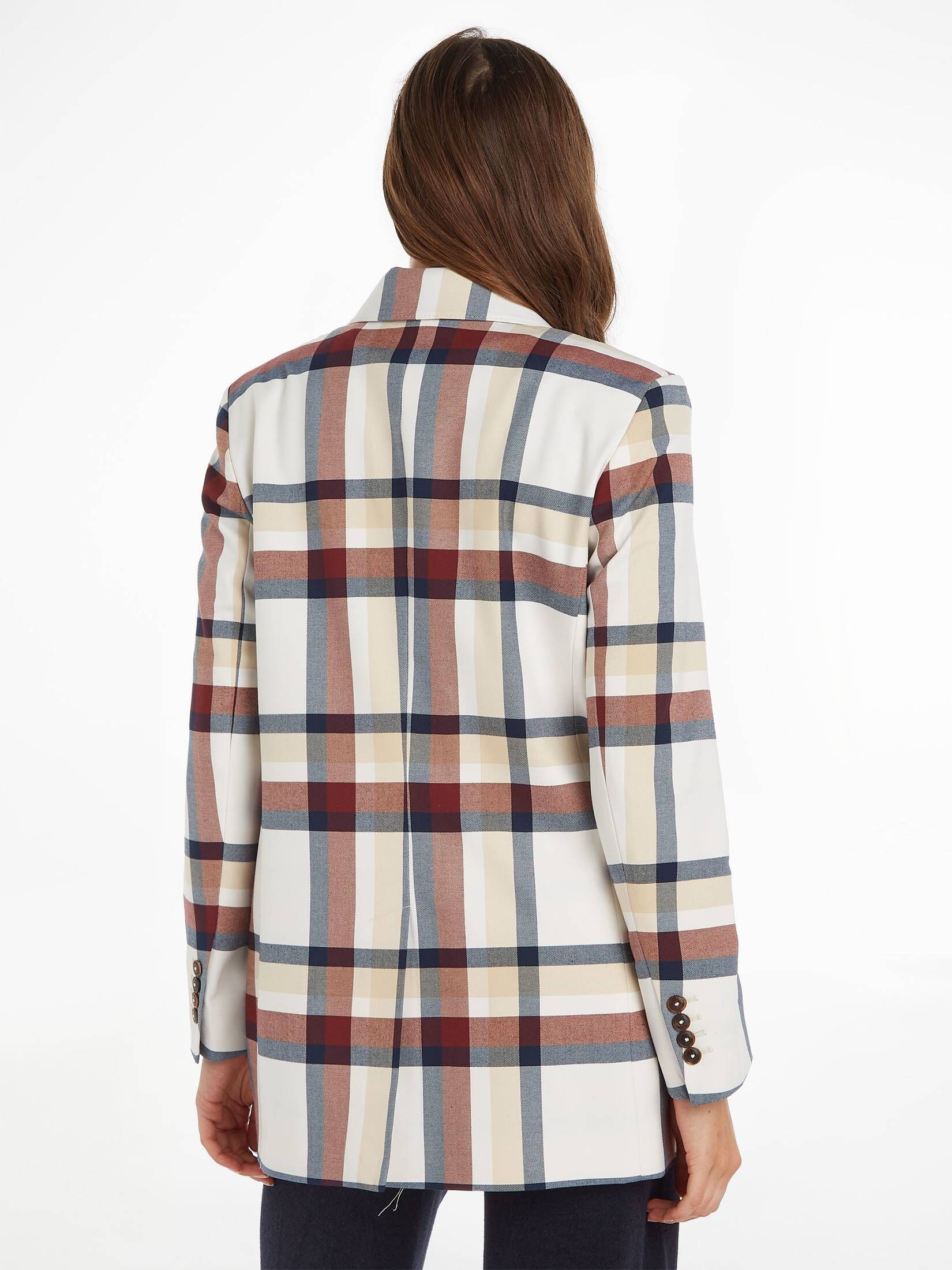 Tommy Hilfiger| Damen Blazer GLOBAL STRIPE CHECK DB BLAZER