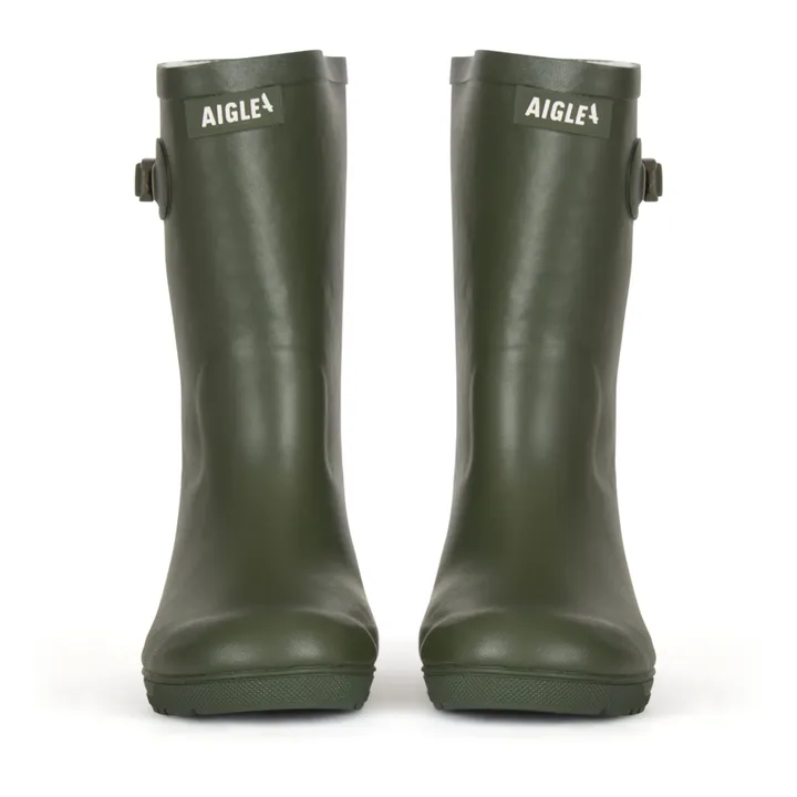 Aigle Bottes De Pluie Woody-Pop Fourrées | Khaki