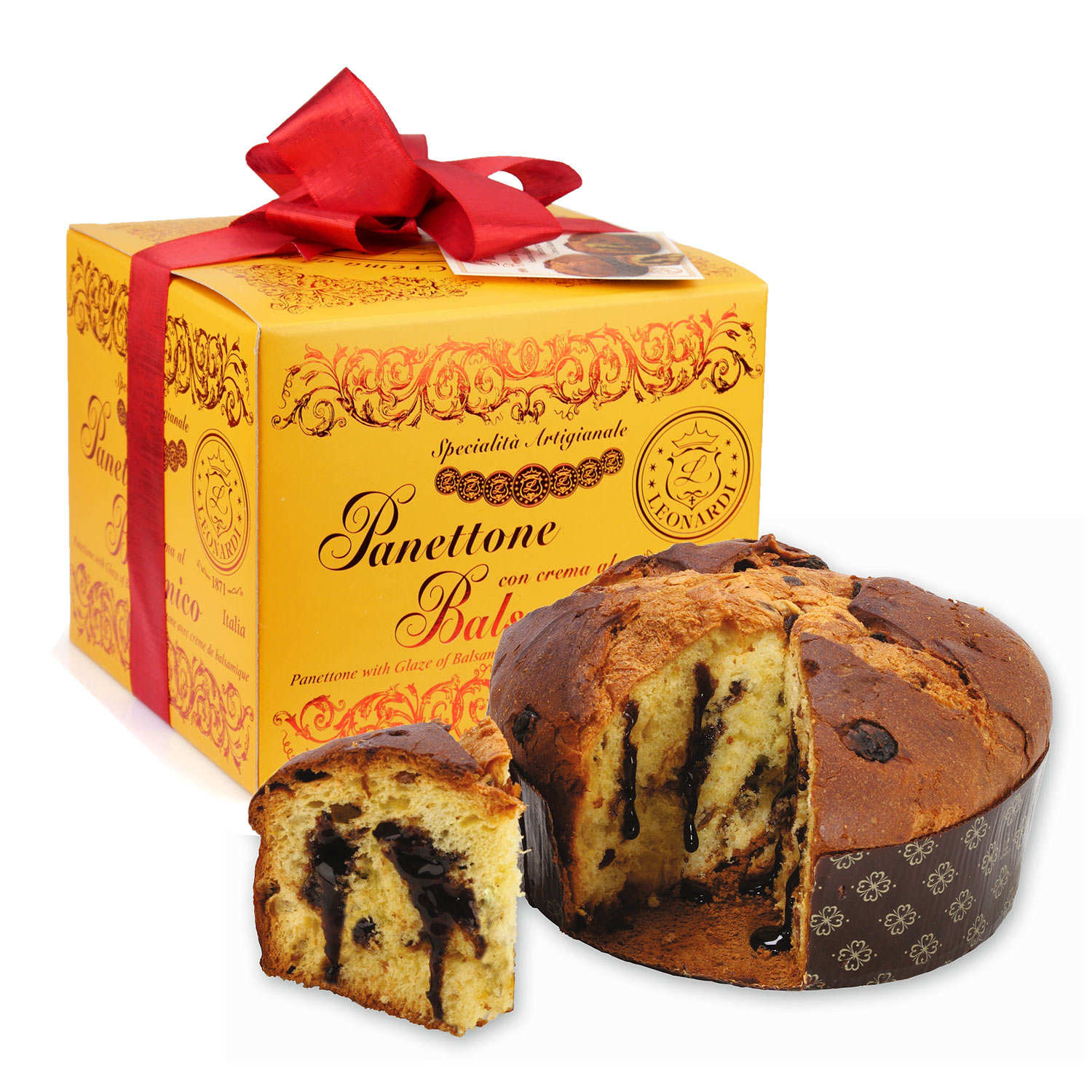 Panettone à la crème de balsamique