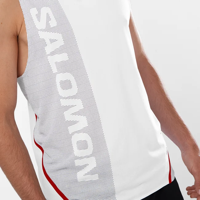 S/LAB SPEED  Tanktop Herren WHITE/DEEPBLACK