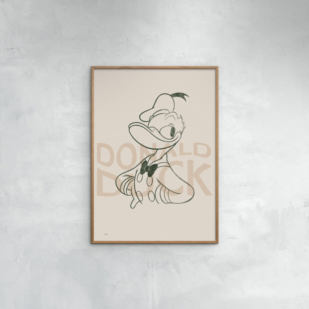 Køb Poster & Frame Disney - Donald Duck Green