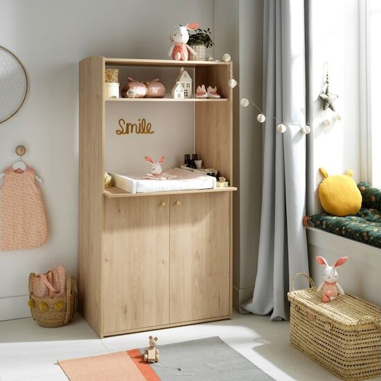 Alice Armoire dressing   Bois        de               Sauthon Baby's Sweet Home