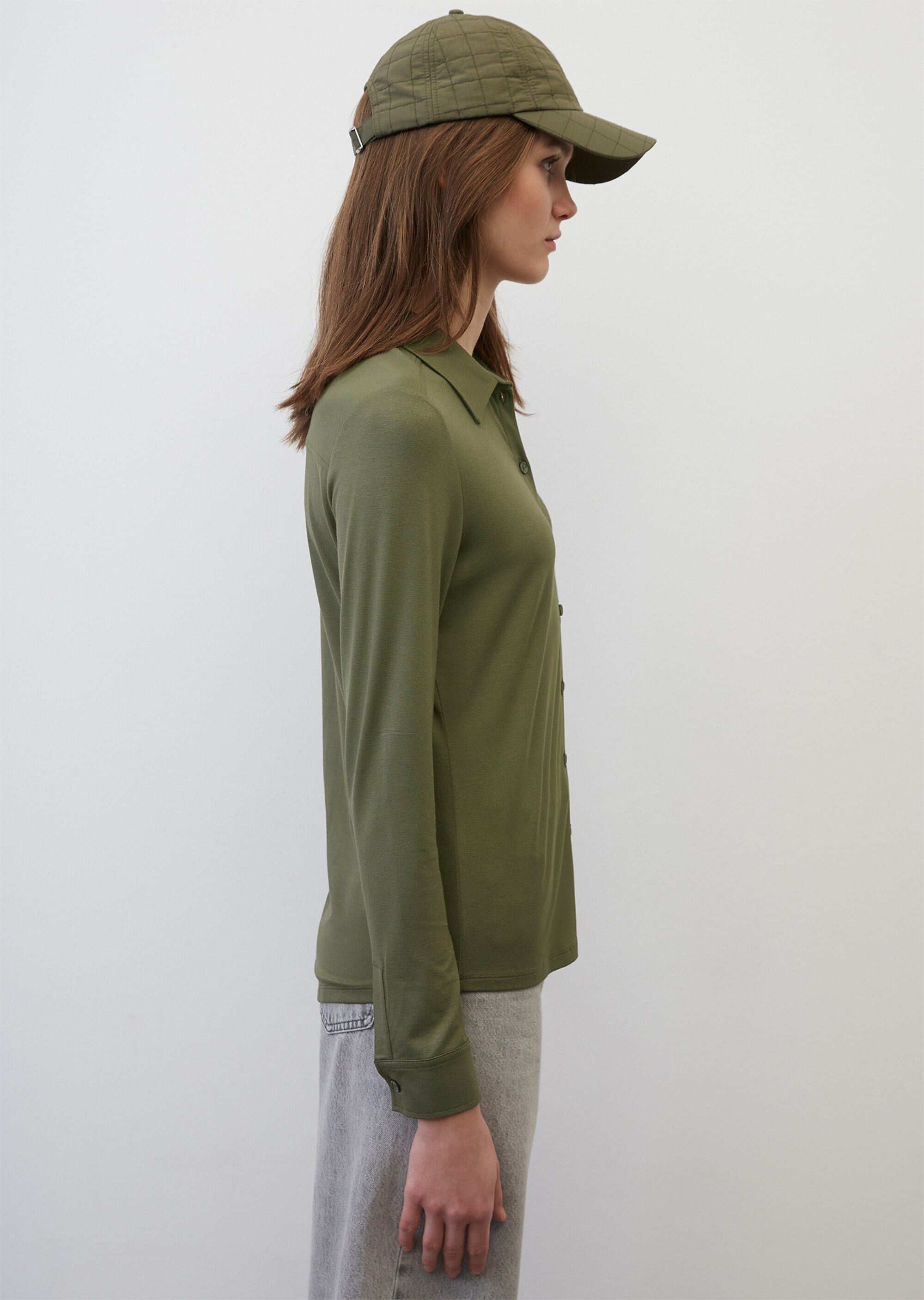 Jersey-Bluse regularaus LENZING™ ECOVERO™