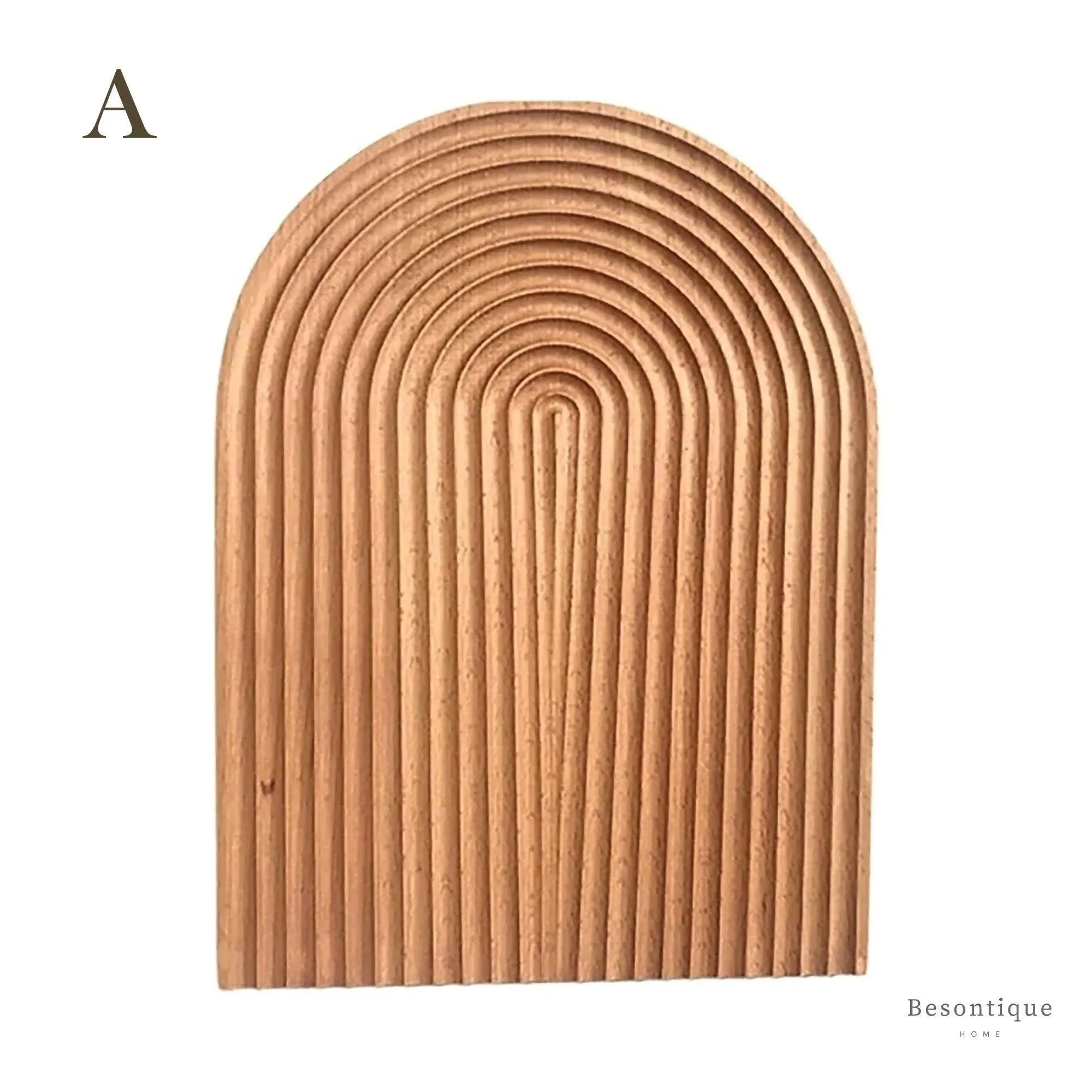 Neutral Wooden Tray For Coffee Bread | Modern Decorative Platter | Kitchenware