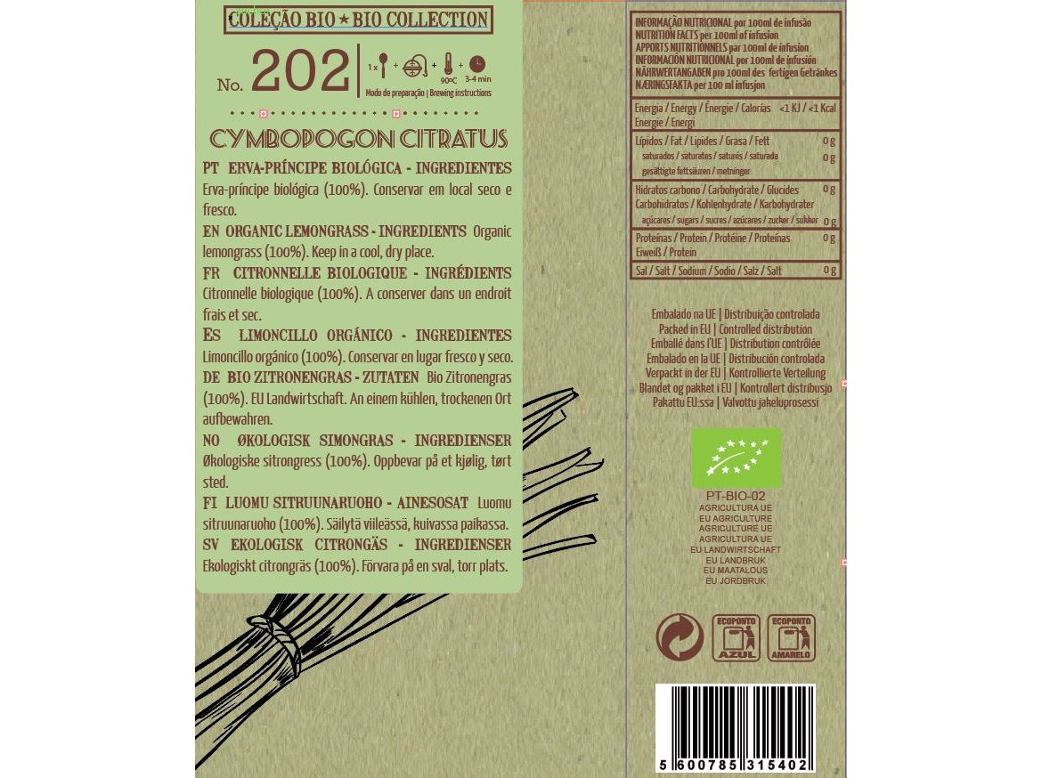 INFUSÃO LISBON TEA CO. BIO ERVA PRINCIPE 35G