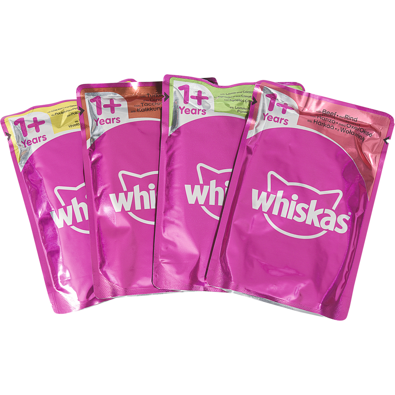 Whiskas 1+ Fleisch in Sauce 4x100g