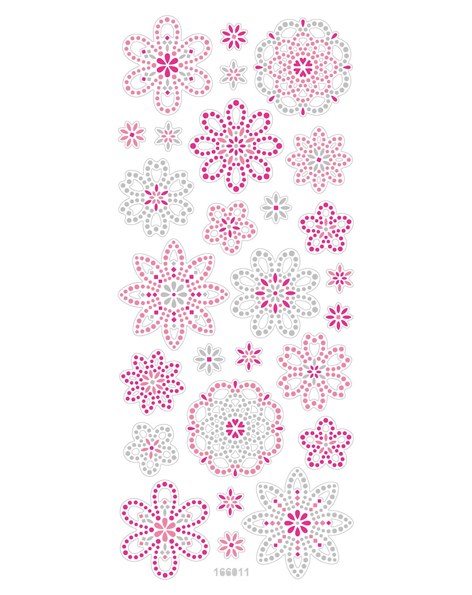 Crystal-Sticker SOMMER 5-teilig in bunt