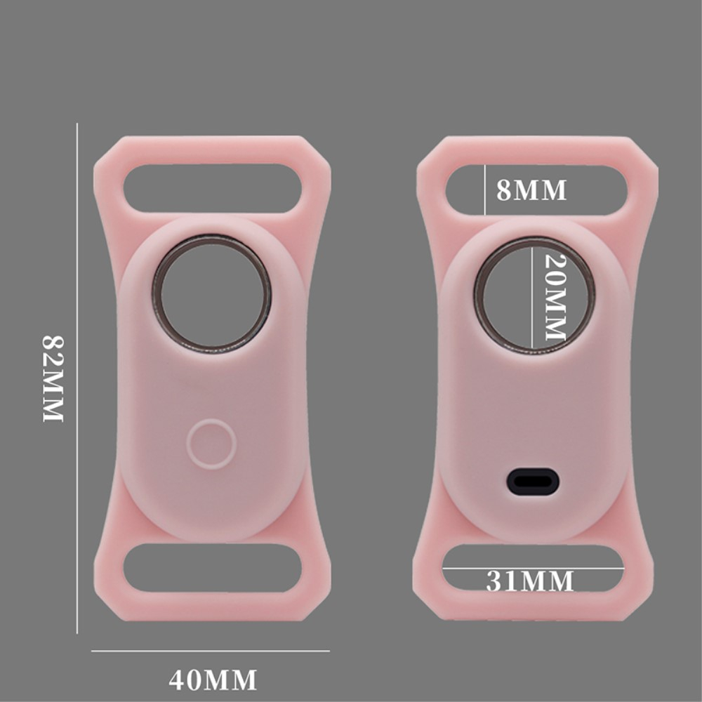 Samsung Galaxy SmartTag2 Silikon Case Hülle Halsband Halterung für Haustiere (Hund / Katze) - Schwarz