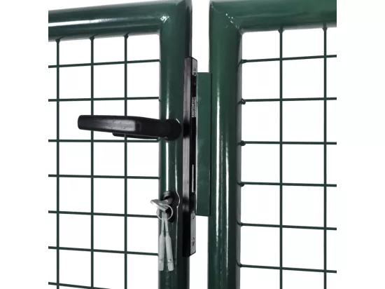 Portail de cl?ture Acier 306x150 cm Vert