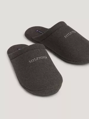 Pantufas de lã com logotipo