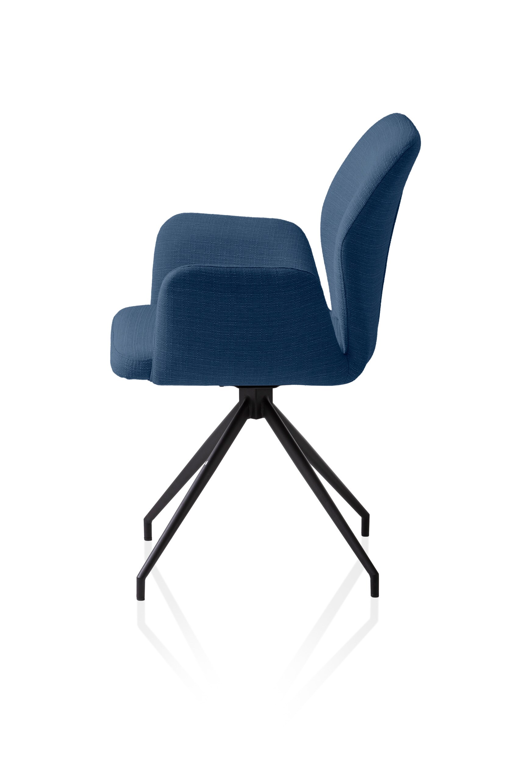 Armlehnstuhl drehbar Esszimmerstuhl Polsterstuhl Wohnzimmer Küche Stuhl blau