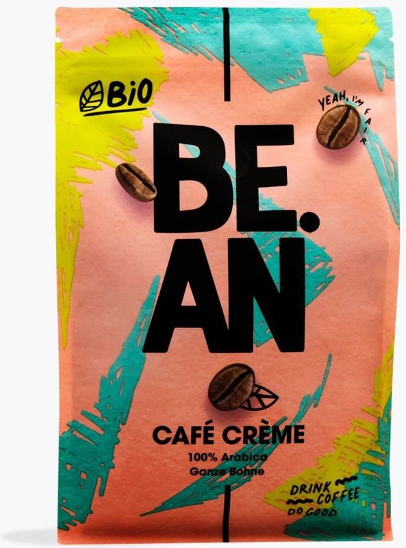 BE.AN - Café Crème Bio - Gemalen Koffie - 750g