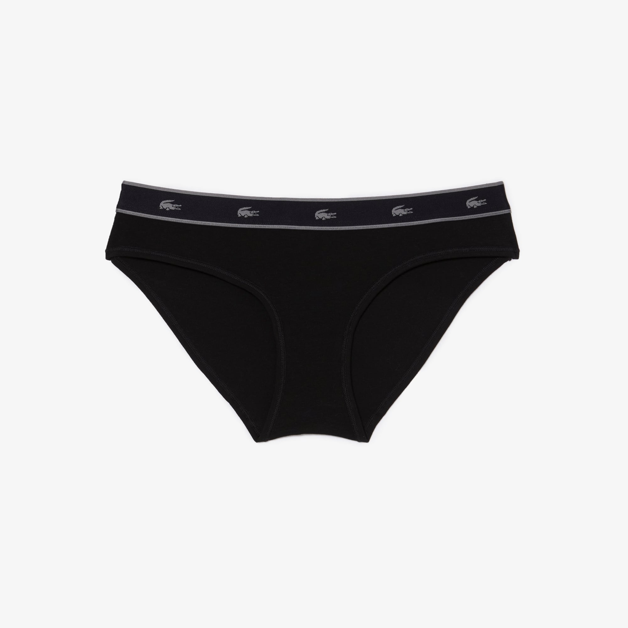 Culotte en coton stretch Culottes & bas - Noir - Lacoste - Femme