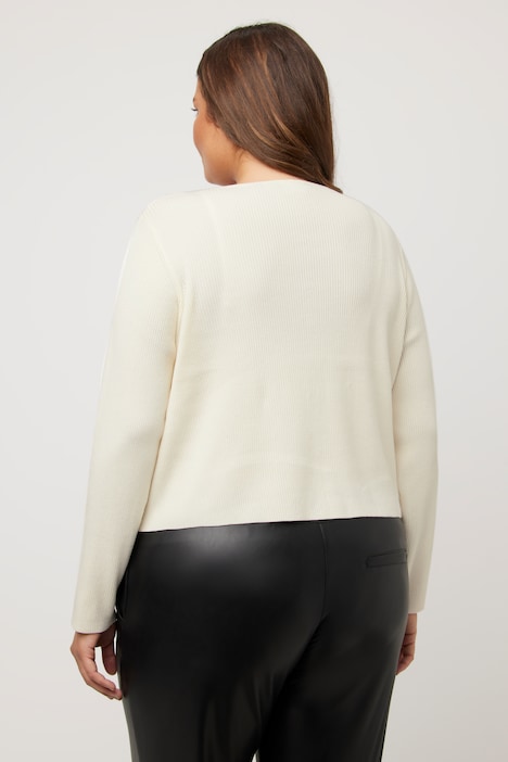 Feinstrick-Jacke, Classic Fit, V-Ausschnitt