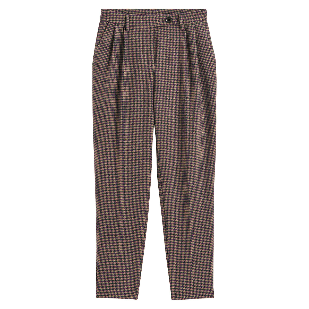 COLEÇÃO LA REDOUTE<br>Calças justas cropped, xadrez