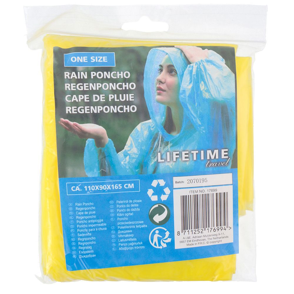 Poncho de pluie adulte