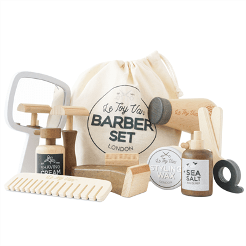 Le Toy Van Frisør- og Barberlekesett i tre