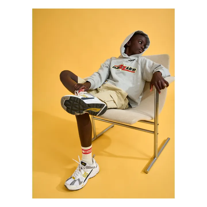 Bellerose Hoodie Conij Coton Bio | Gris chiné