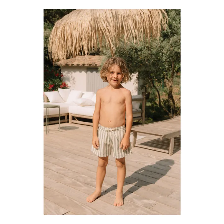 Studio Bohème Short de Bain Chico Rayé | Vert