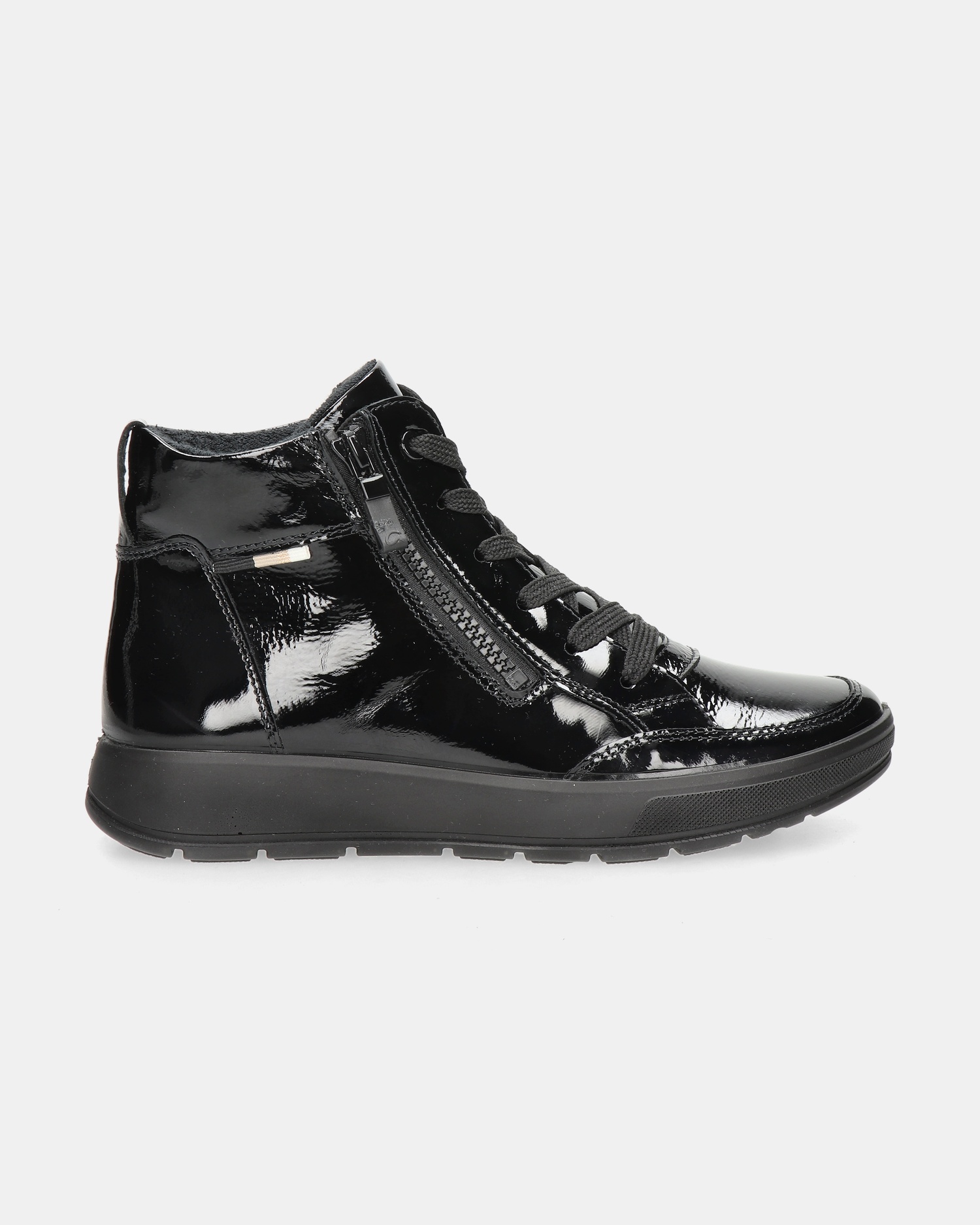 Ara Roma Plateau Hoge sneakers  - zwart