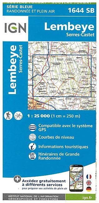 IGN - 1644 SB LEMBEYE 1 25 000