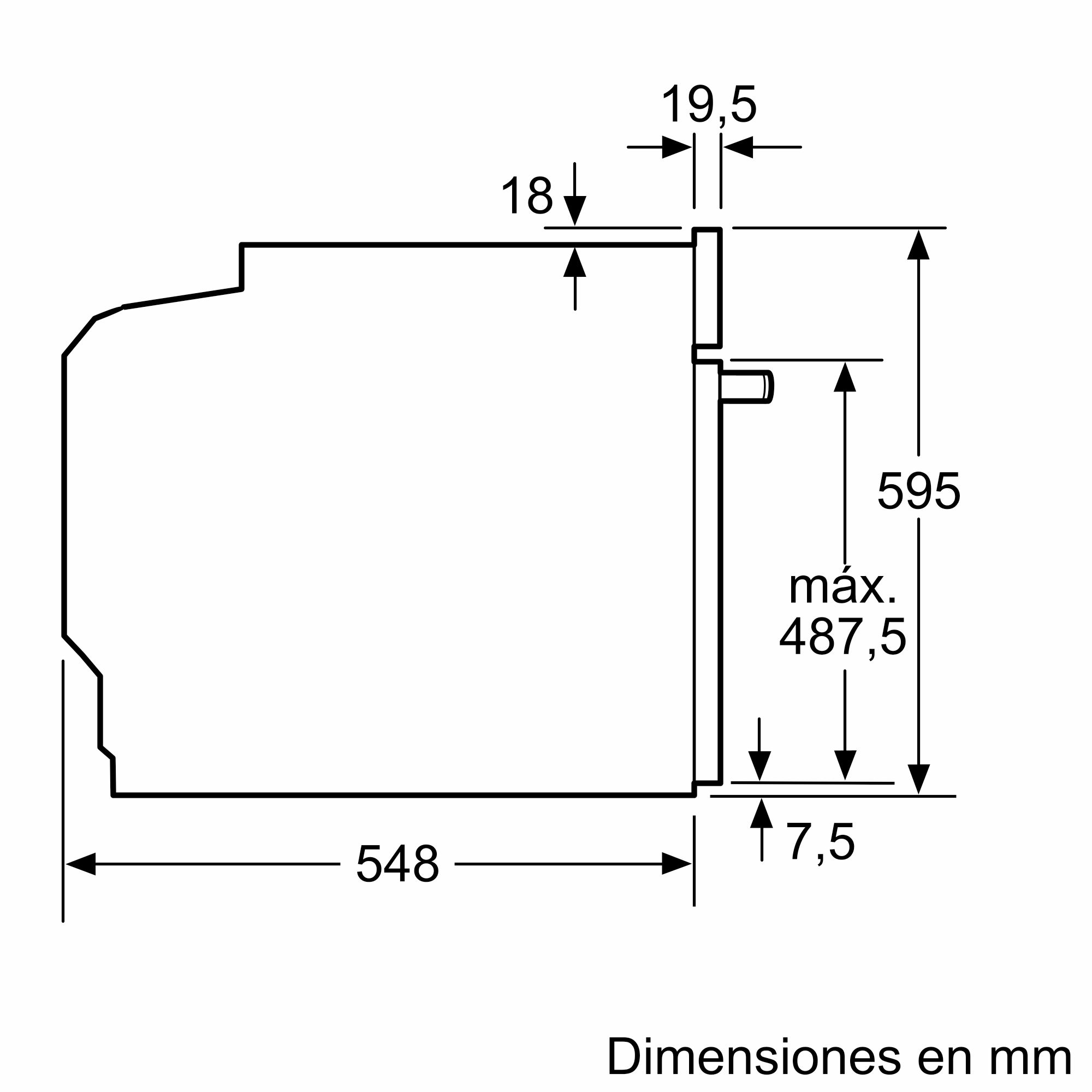 Forno Série 8 60 x 60 cm Preto HBG7741B1