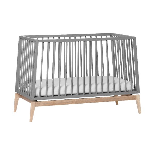 Leander Luna Babybed White / Oak 60 x 120 cm
