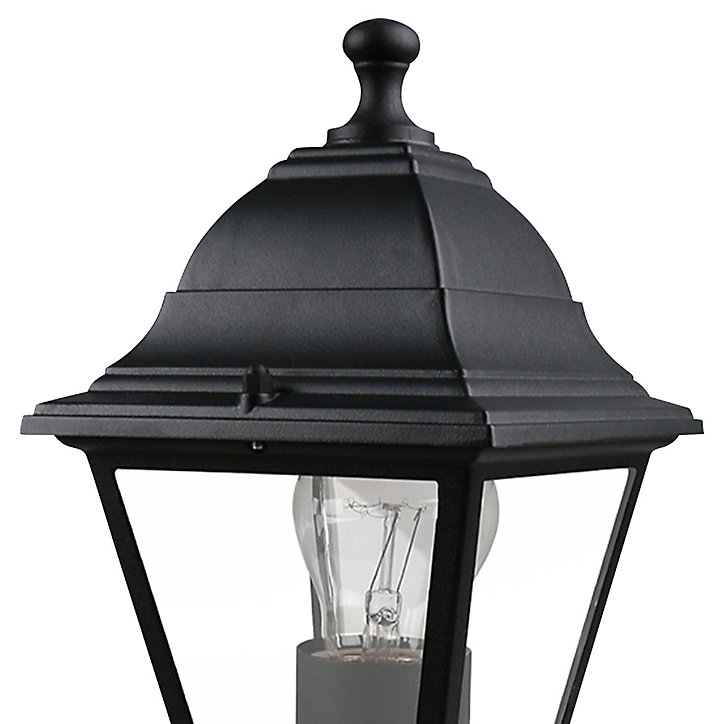 Borne Varennes E27 60W IP44 15 x 17 cm noir