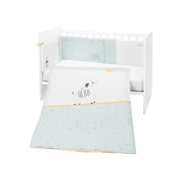 Kikkaboo Conjunto de Cama de 2 Peças Estilo Ue 60/120 Stripy Friends