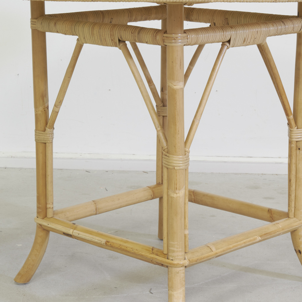 Table ronde en rotin naturel ø 80
