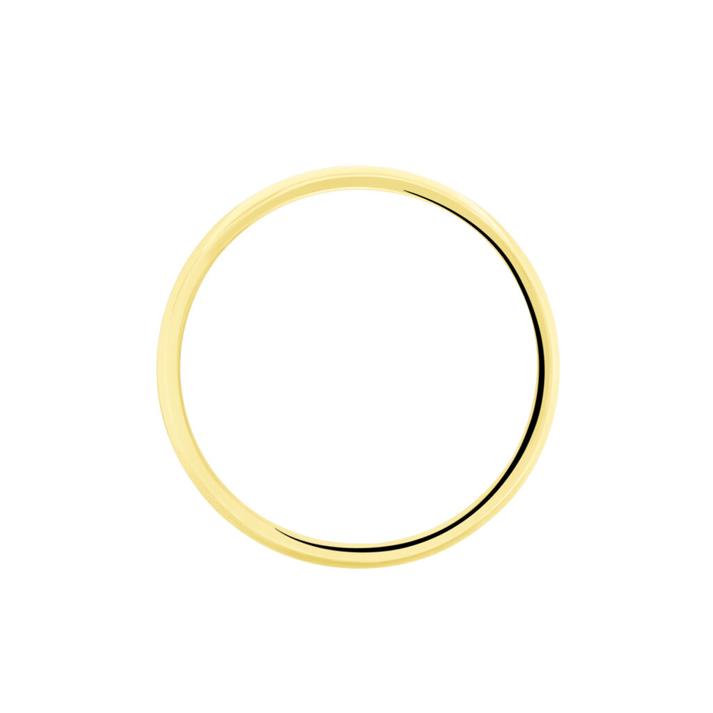 Alliance Fantaisie Rayures Demi Jonc Classique Or Bicolore