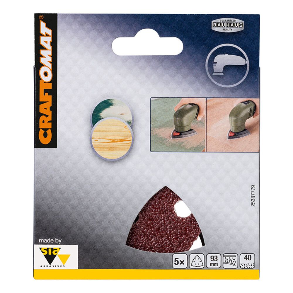 SLIPEBLAD CRAFTOMAT DELTA BFWP 93MM K40 5STK