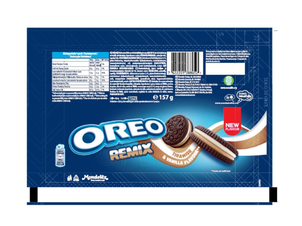 BOLACHAS OREO REMIX TIRAMISU 157 G