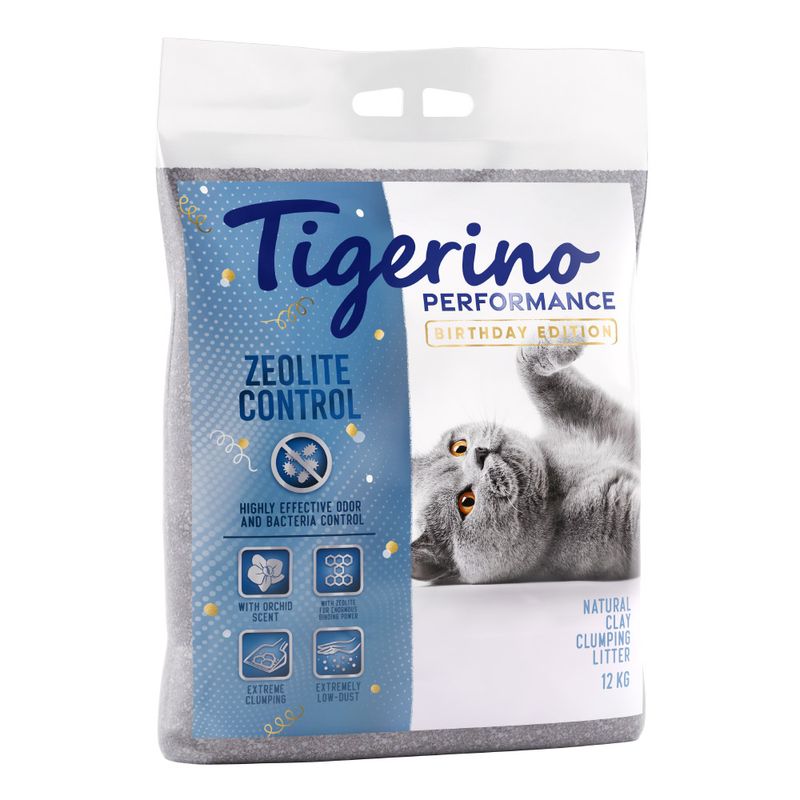 Litière Tigerino Performance Zeolite Control Édition anniversaire