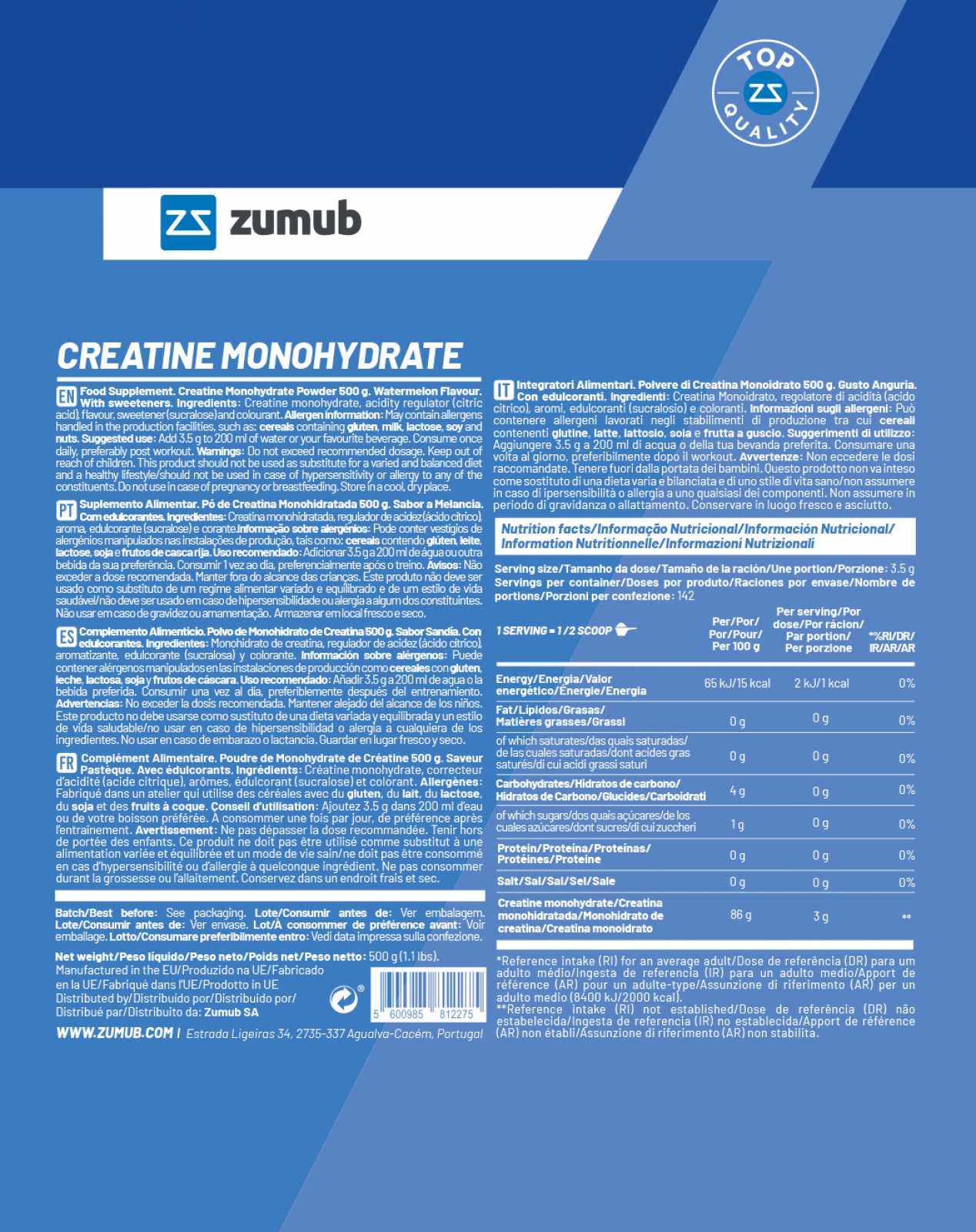 Creatina Zumub 100 g