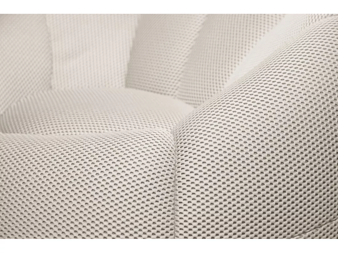 Fauteuil tissu écru - FIGO
