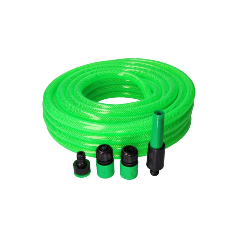 Tuyau d'arrosage edm - diamètre 15 mm - 15 m - anti uv avec accessoires