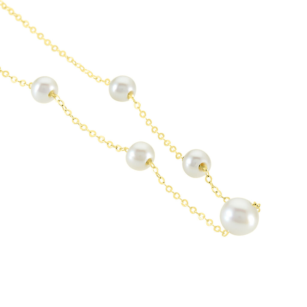 Collier Or Jaune Yolanda Perles De Culture