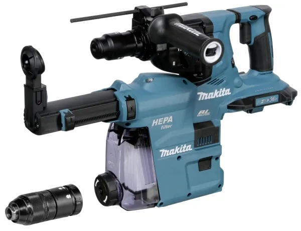 Makita DHR283ZWJU - Roterende hammer - ledningfri - 3 tilstande - SDS-plus - 2.9 Joule - intet batteri - 18 V