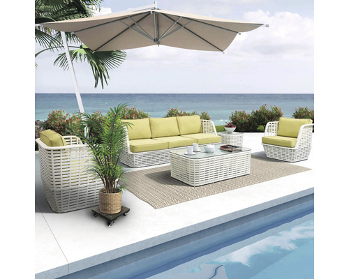 Lafiora WPC plantenkar 30x30x7,5 cm vierkant bruin TK 100 kg