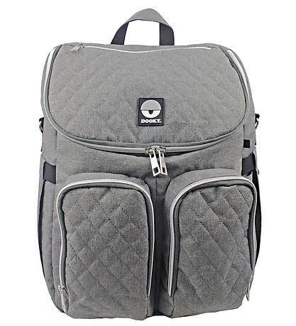 Dooky Pusletaske Rygs?k - 2 i 1 - Grey Melange