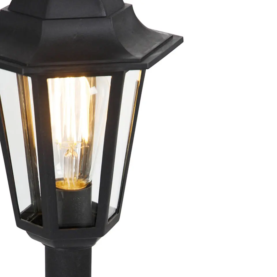 Qazqa staande buitenlampen new haven zwart e27