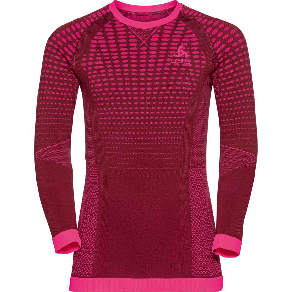 T-shirt thermique ODLO CREW NECK LS PERFORMANCE WARM KIDS RASPBERRY FUDGE/CANDY KISS