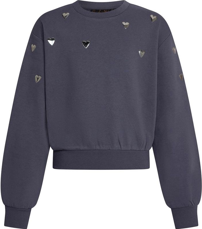 D-zine meisjes sweater - Donker grijs