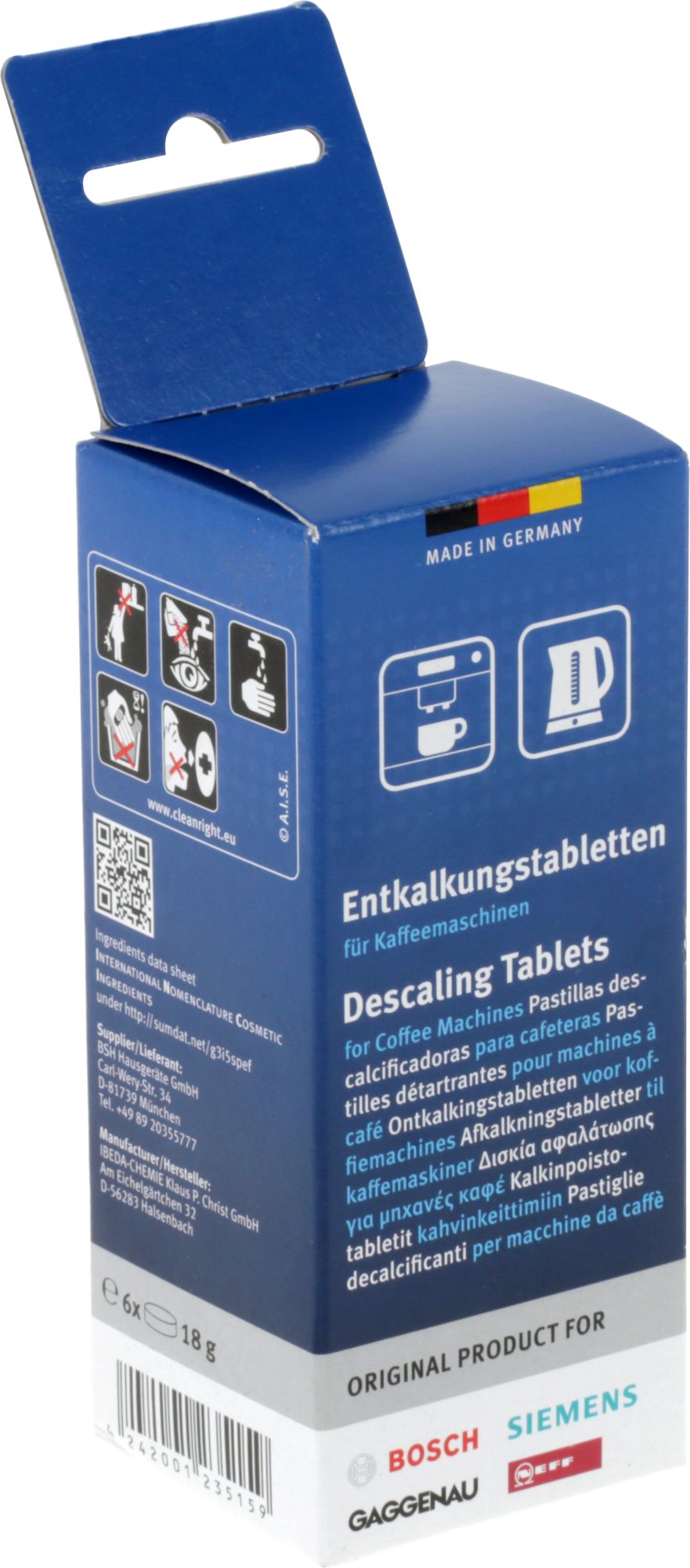 Pastilhas descalcificantes 00311864TCZ6002