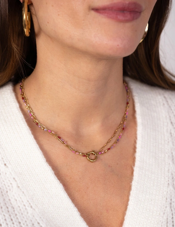 My Jewellery Sunrocks ketting roze MJ12201