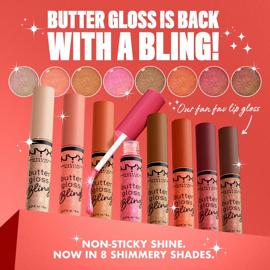 NYX Professional Makeup Butter Gloss Bling Pricey 03 8ml