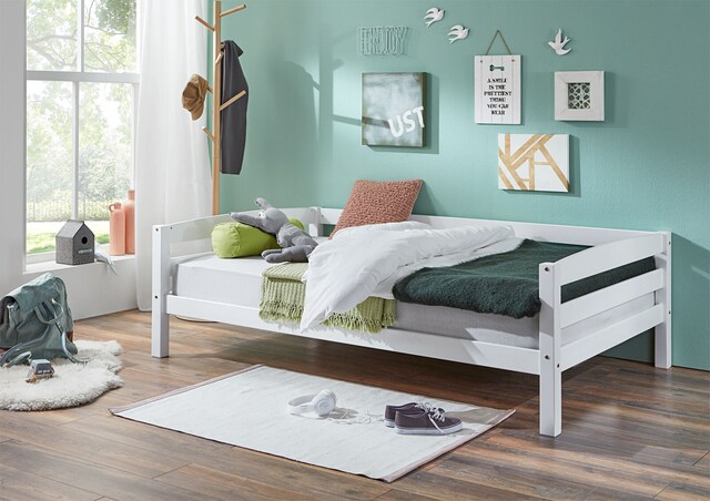 Juniorbett 120 x 200 cm weiß