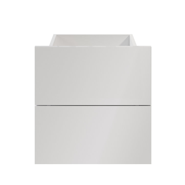 Lot de 2 tiroirs blancs GoodHome Atomia H. 18,5 x L. 37,2 x P. 39 cm