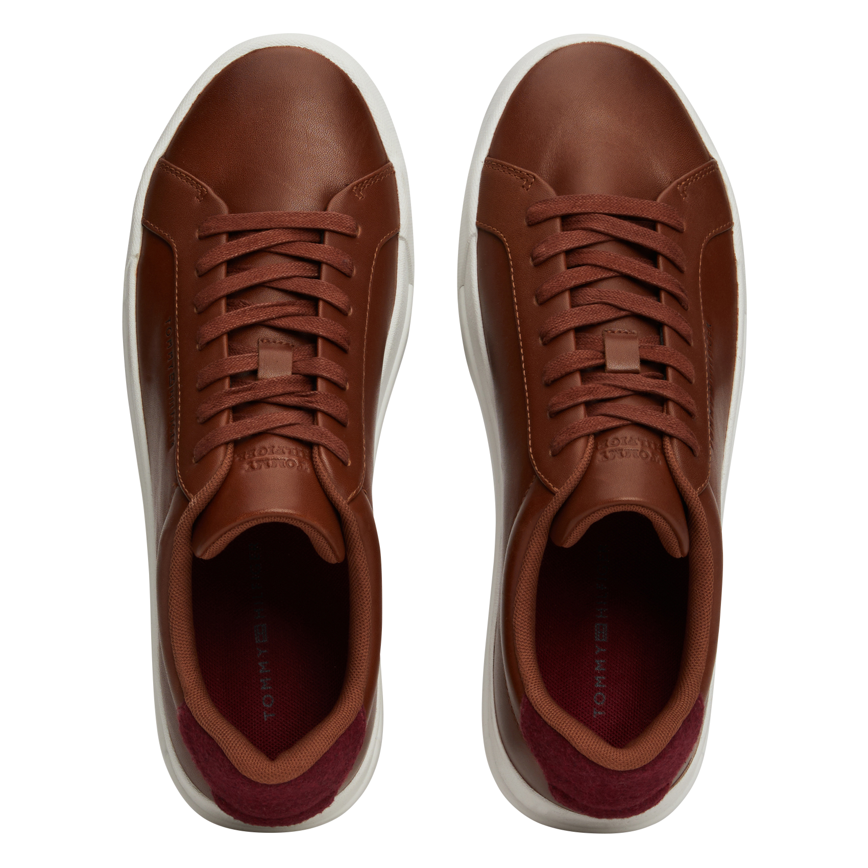 Baskets basses en cuir | Marron